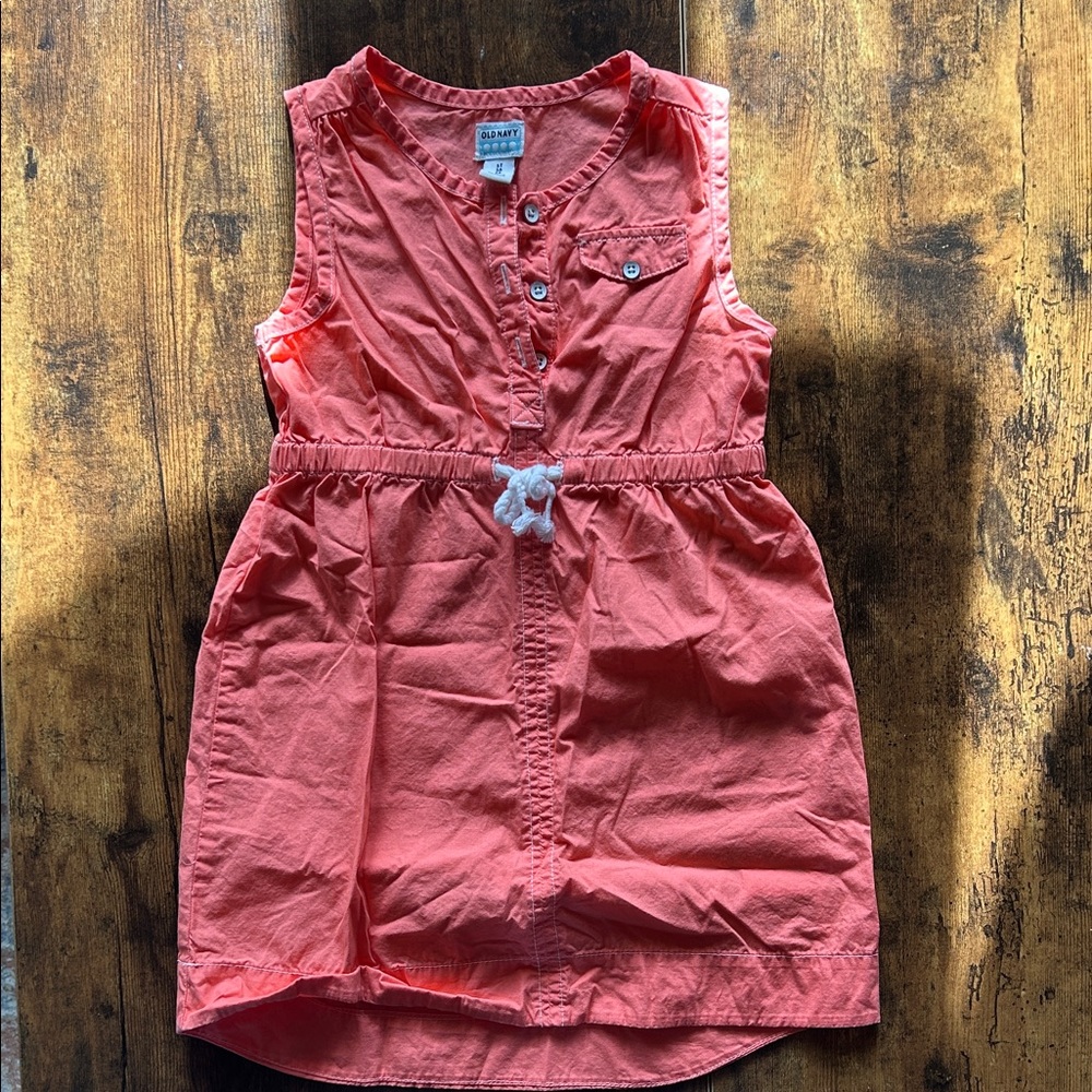 Old Navy Kids Coral Sleeveless Dress
